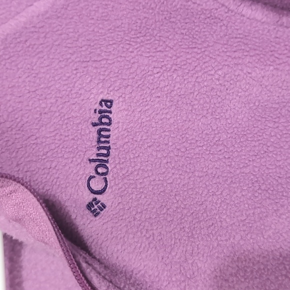 Columbia Girl's Light Purple Fleece Full Zip Jacket Size Large (14/16) - Picture 3 of 6